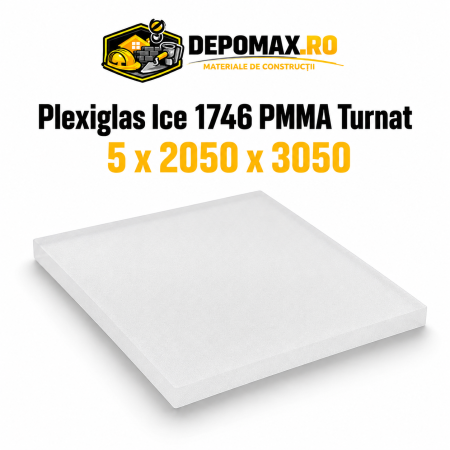 Plexiglas Ice 1746 PMMA turnat satinat 5 x 2050 x 3050 mm